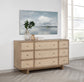 Kailani 9-drawer Dresser Cabinet Beige Oak - Discount Furniture Connection