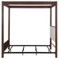 Zimmerlee 89-inch Metal Queen Canopy Bed Rust Brown - Discount Furniture Connection
