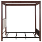 Zimmerlee 89-inch Metal Queen Canopy Bed Rust Brown - Discount Furniture Connection
