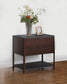 Zimmerlee 2-drawer Side Table with Shelf Rust Brown - Discount Furniture Connection