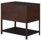 Zimmerlee 2-drawer Side Table with Shelf Rust Brown - Discount Furniture Connection