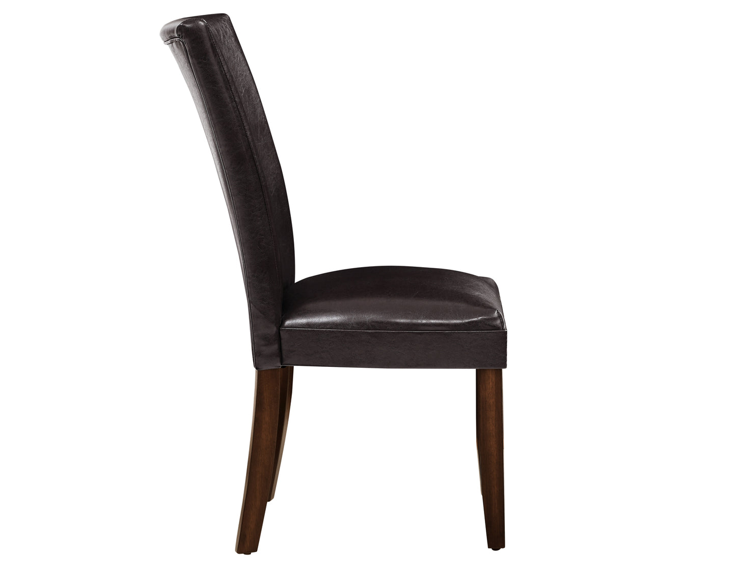 Hartford Vegan Leather Side Chair, Brown - Discount Furniture Connection
