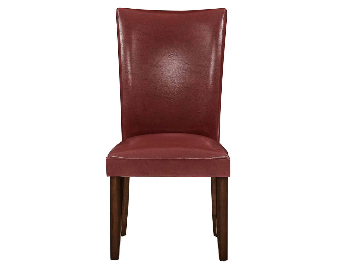 Hartford Vegan Leather Side Chair, Red