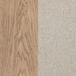 Kailani 52-inch Eastern King Wingback Bed Beige Oak - Discount Furniture Connection