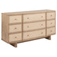 Kailani 9-drawer Dresser Cabinet Beige Oak - Discount Furniture Connection