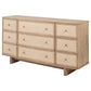 Kailani 9-drawer Dresser Cabinet Beige Oak - Discount Furniture Connection