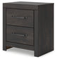Hollivern Two Drawer Night Stand - Discount Furniture Connection