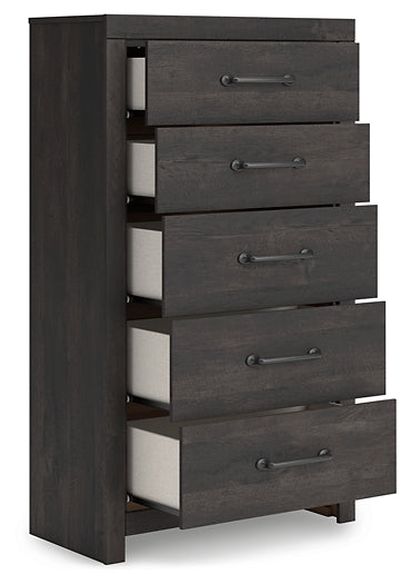 Hollivern Five Drawer Chest - Discount Furniture Connection