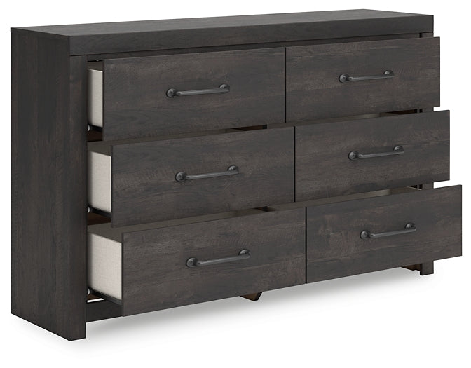 Hollivern Six Drawer Dresser - Discount Furniture Connection