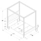 Zimmerlee 89-inch Metal Eastern King Canopy Bed Rust Brown - Discount Furniture Connection