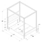 Zimmerlee 89-inch Metal Queen Canopy Bed Rust Brown - Discount Furniture Connection