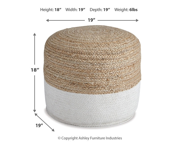 Sweed Valley Pouf - Discount Furniture Connection
