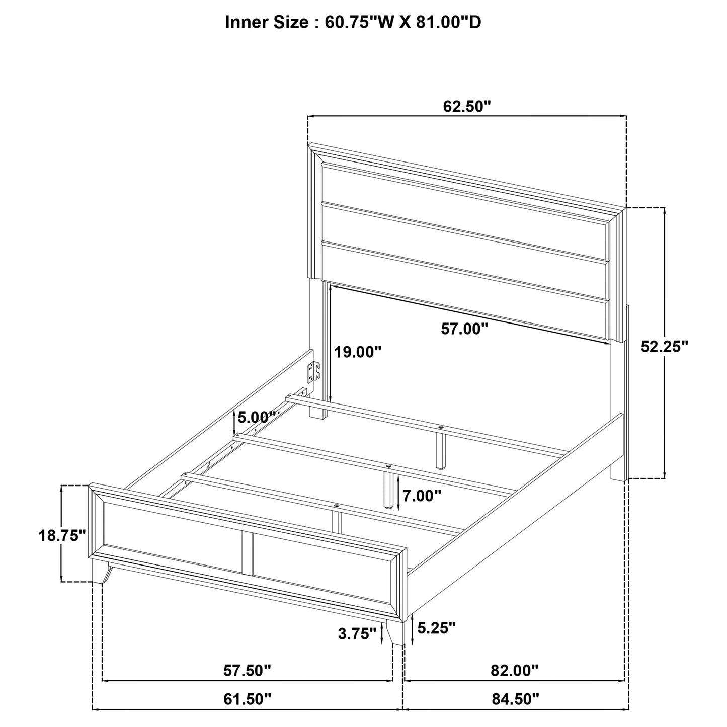 Welsley 5-piece Queen Bedroom Set Walnut - Discount Furniture Connection