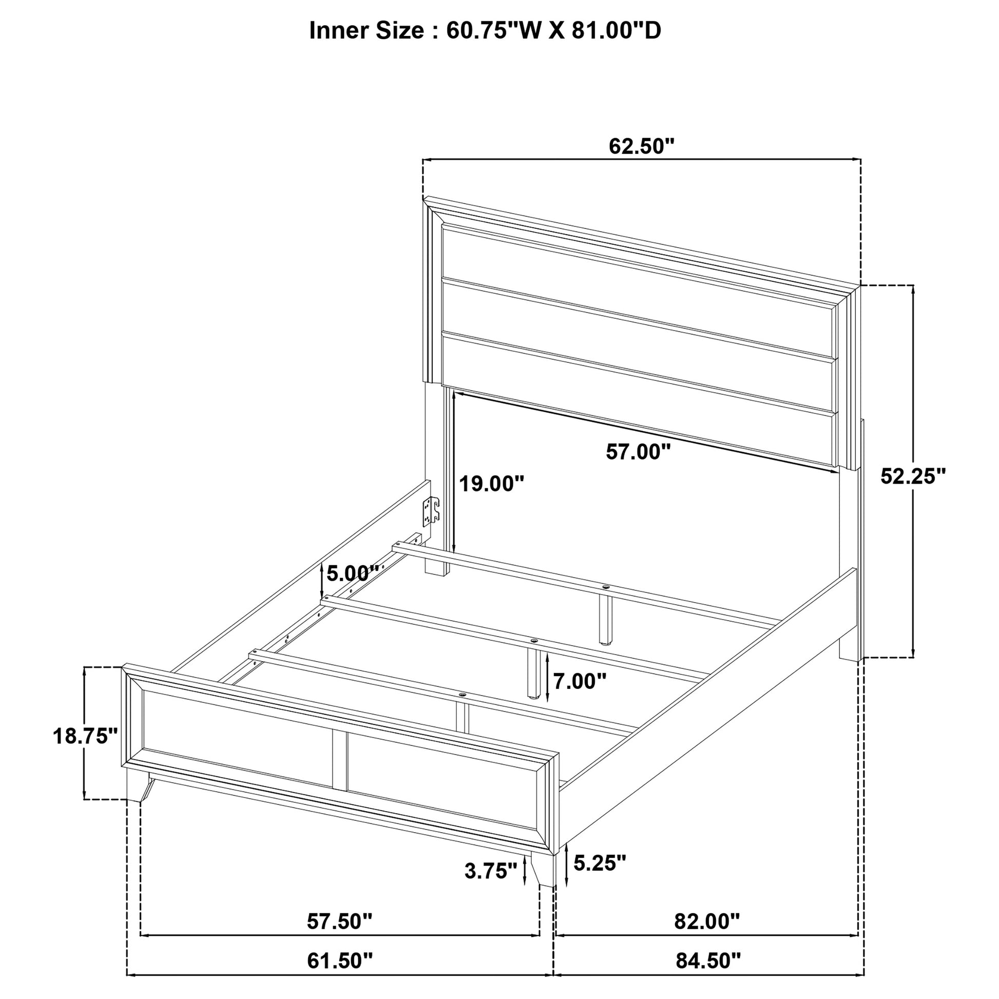 Welsley 5-piece Queen Bedroom Set Walnut - Discount Furniture Connection