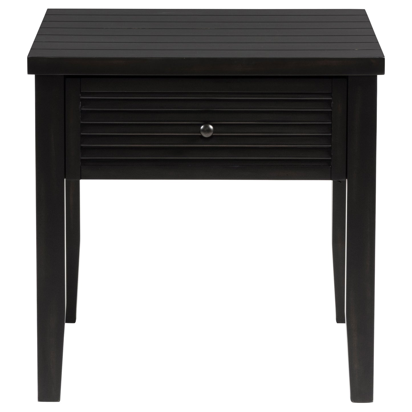 Concord 1-drawer Square End Table Distressed Java - Discount Furniture Connection