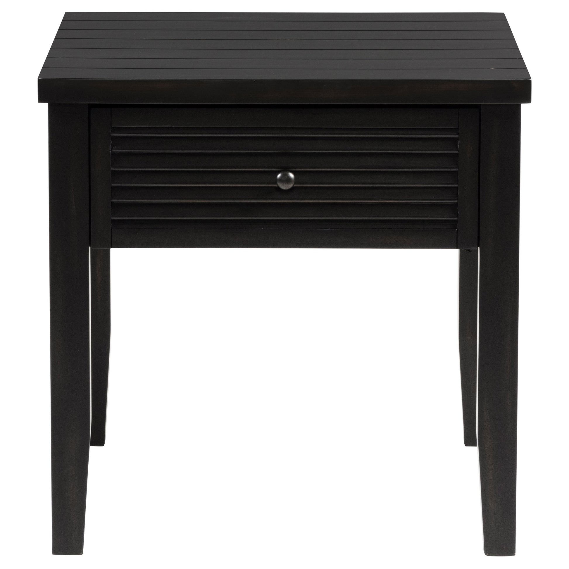 Concord 1-drawer Square End Table Distressed Java - Discount Furniture Connection