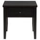 Concord 1-drawer Square End Table Distressed Java - Discount Furniture Connection
