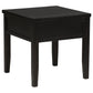 Concord 1-drawer Square End Table Distressed Java - Discount Furniture Connection
