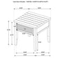 Concord 1-drawer Square End Table Distressed Java - Discount Furniture Connection