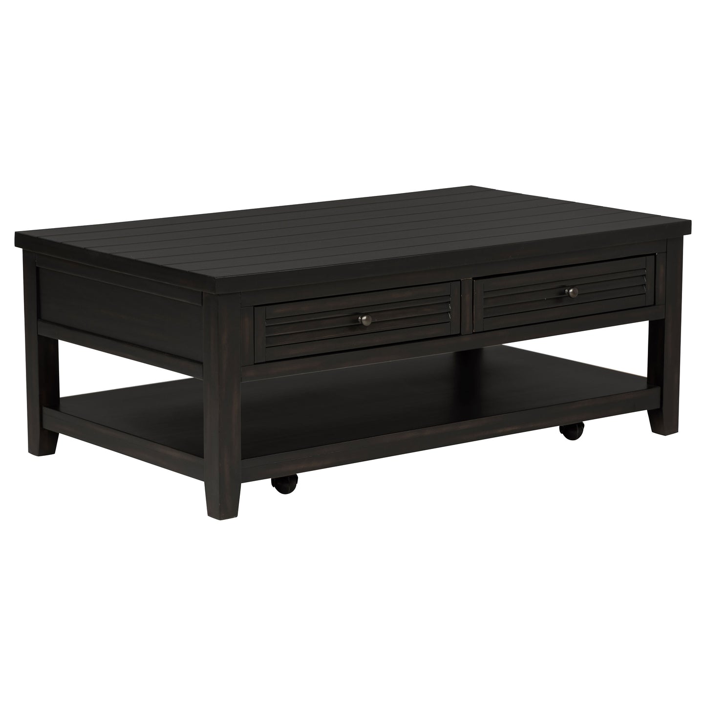 Concord 2-drawer Rectangular Coffee Table Distressed Java - Discount Furniture Connection