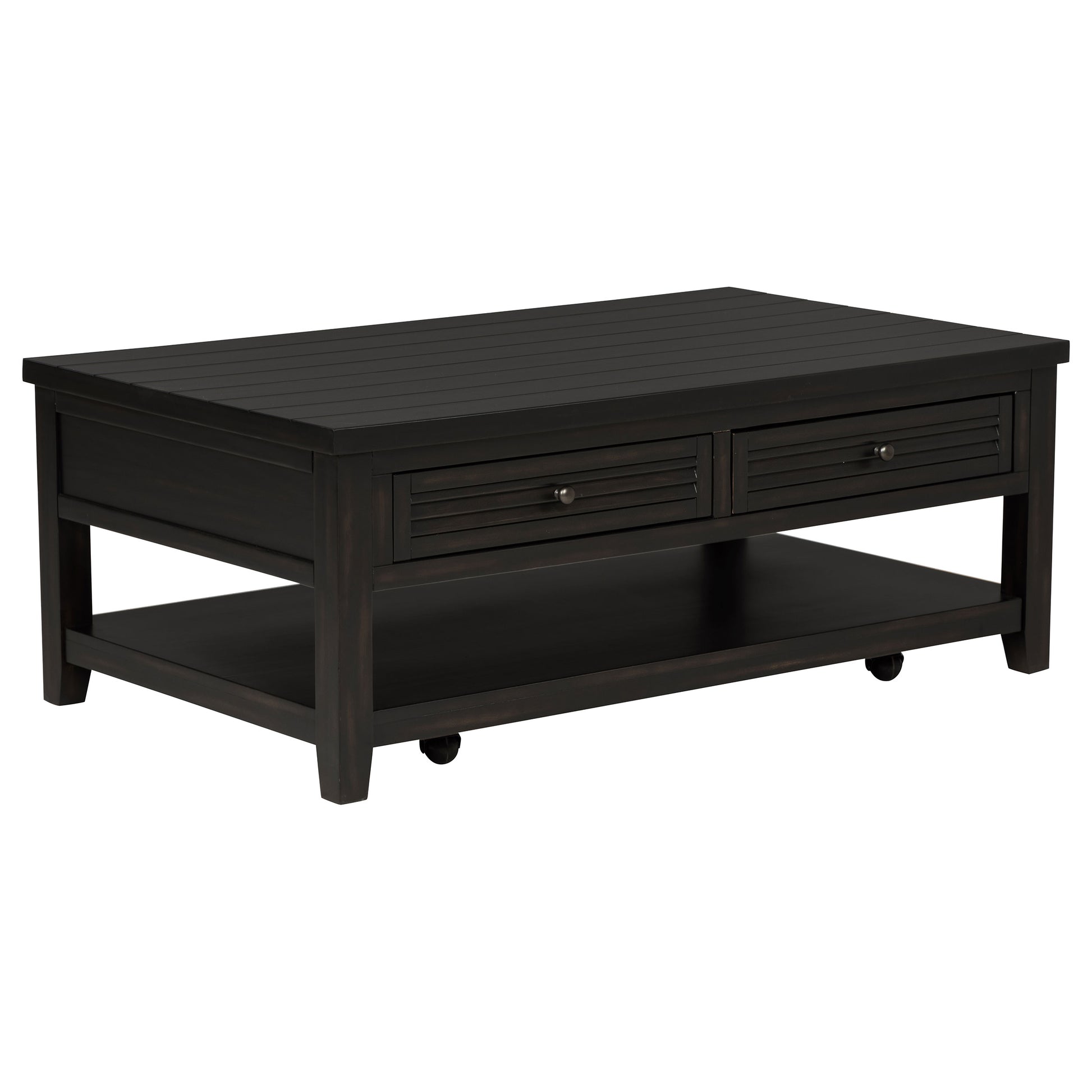 Concord 2-drawer Rectangular Coffee Table Distressed Java - Discount Furniture Connection