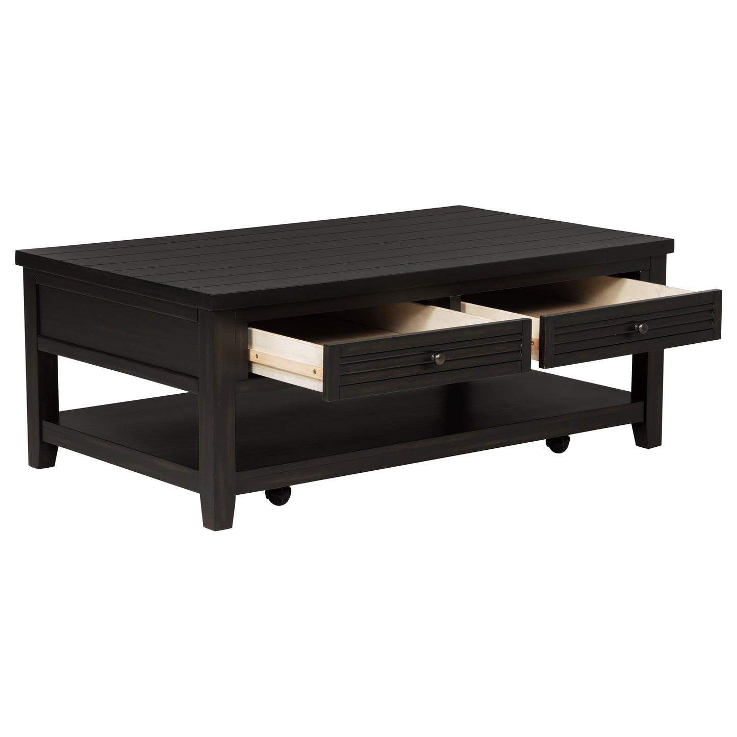 Concord 2-drawer Rectangular Coffee Table Distressed Java - Discount Furniture Connection