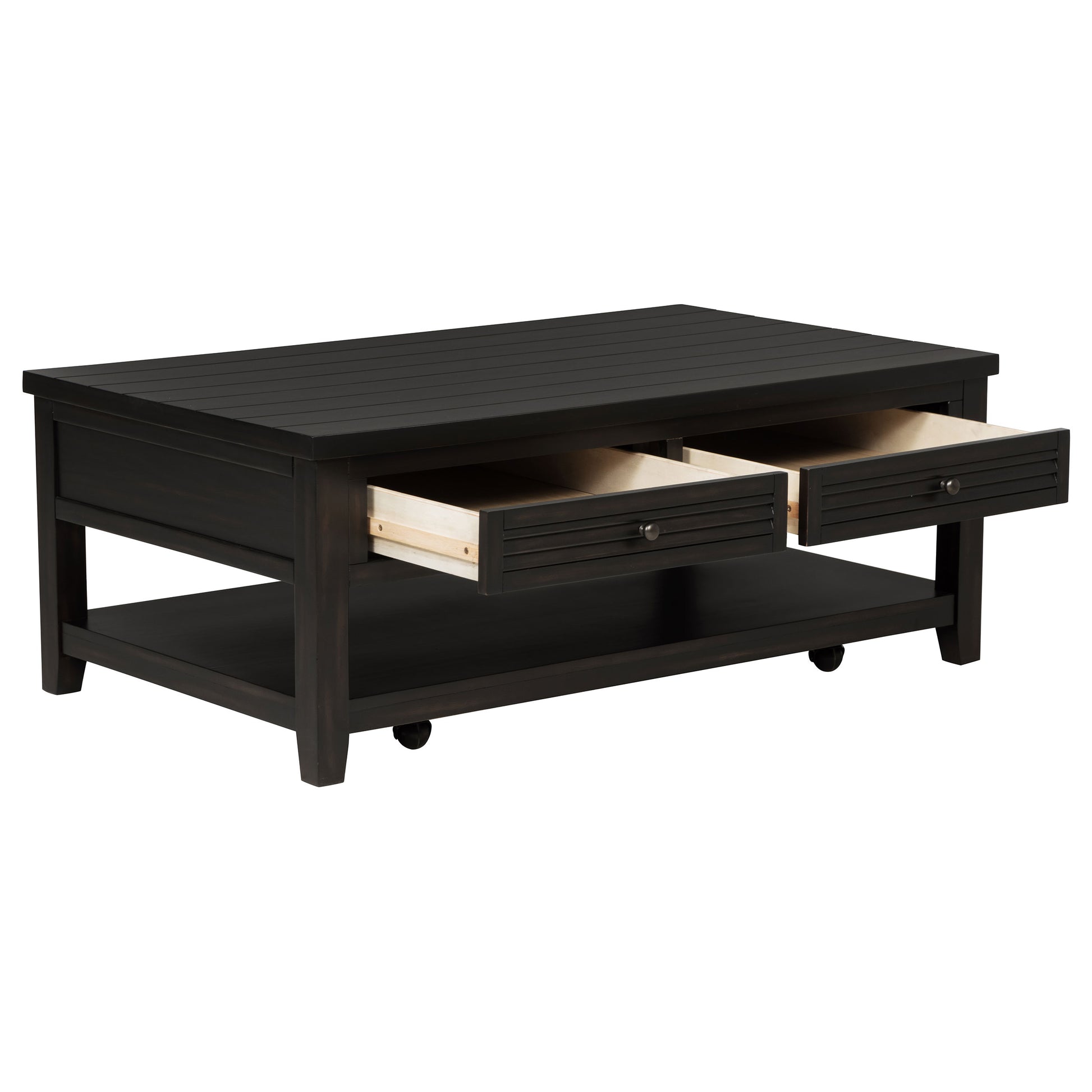 Concord 2-drawer Rectangular Coffee Table Distressed Java - Discount Furniture Connection