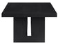 Aubrey 48″ Coffee Table, Black Finish
