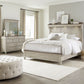 King California Mantle Bed, Dresser & Mirror