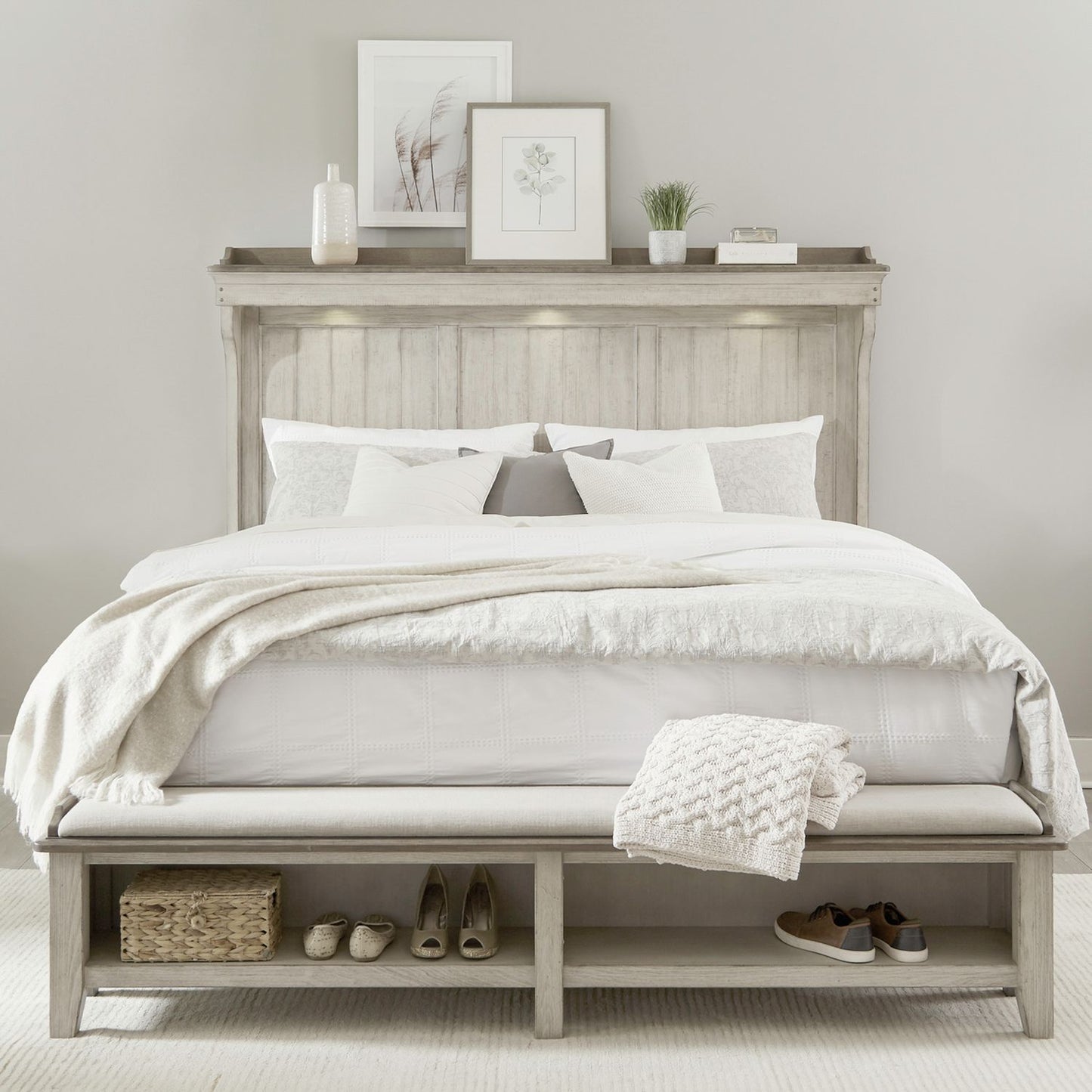 King California Mantle Storage Bed