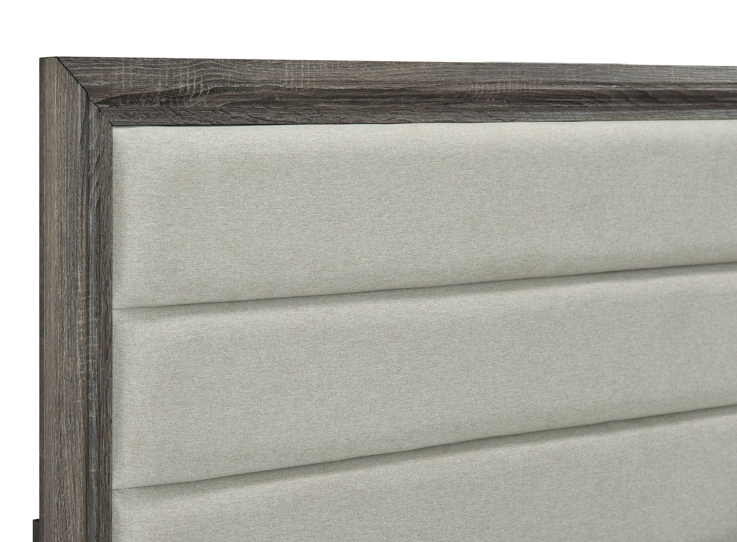 Wright 52-inch Upholstered California King Bed Brown Oak - Discount Furniture Connection