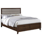 Welsley 50-inch Upholstered California King Bed Walnut - Discount Furniture Connection