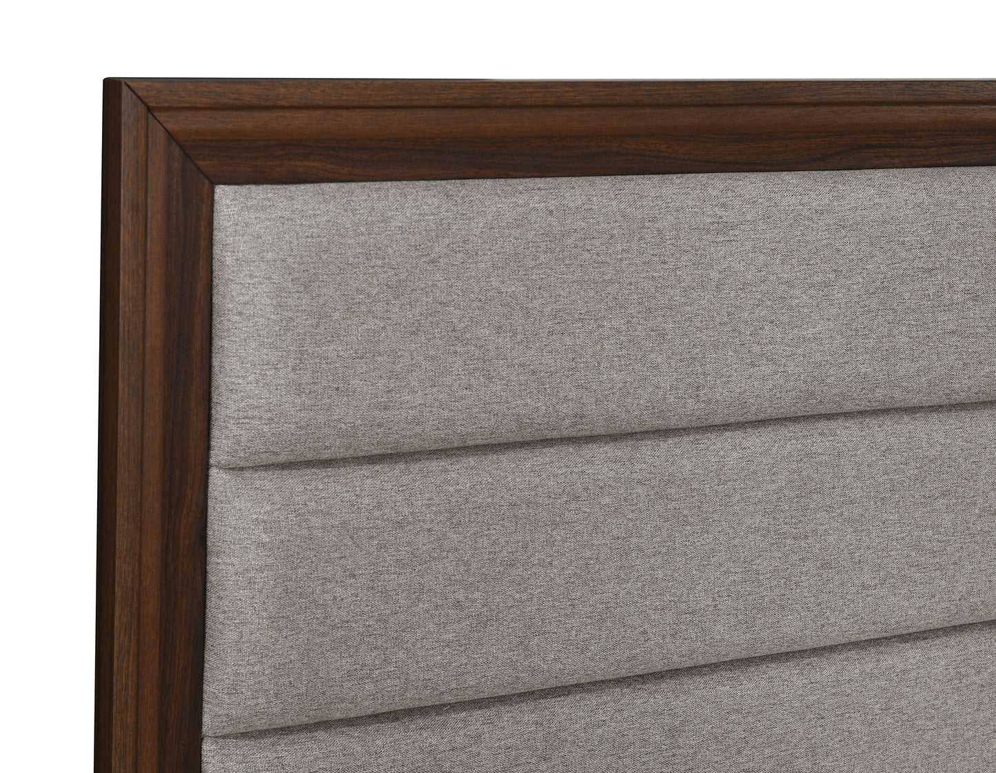 Welsley 50-inch Upholstered California King Bed Walnut - Discount Furniture Connection