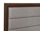 Welsley 50-inch Upholstered California King Bed Walnut - Discount Furniture Connection
