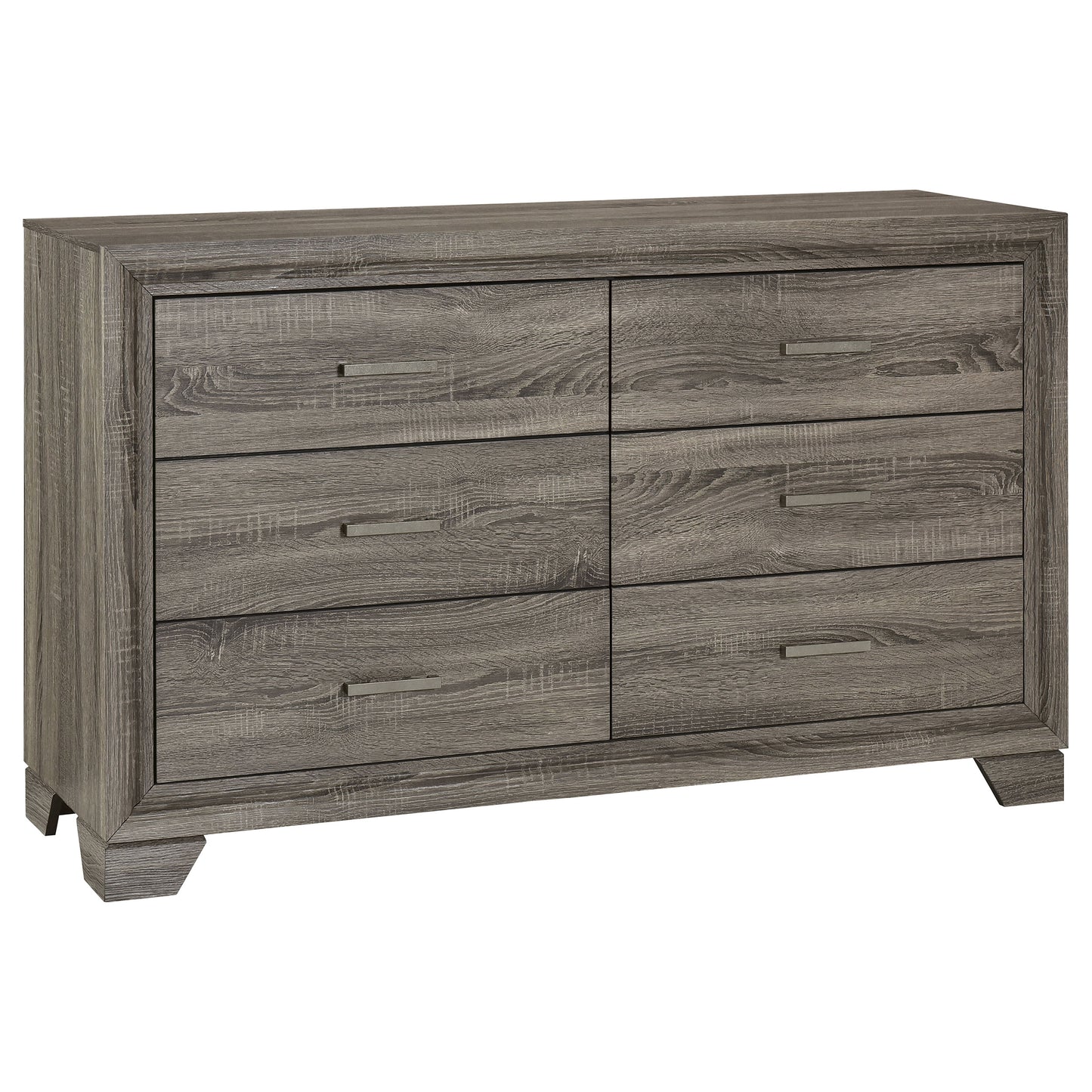 Wright 5-piece California King Bedroom Set Brown Oak - Discount Furniture Connection