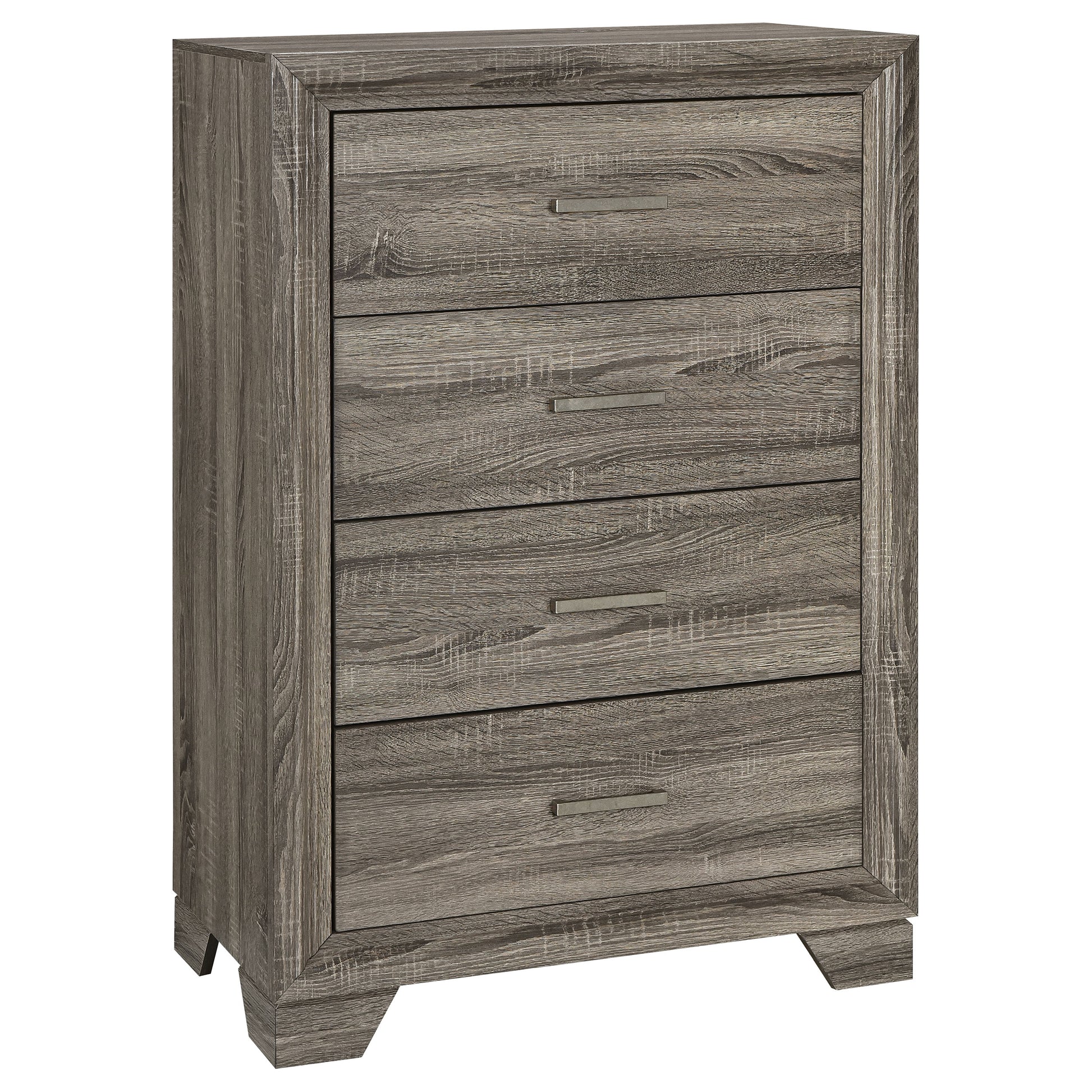 Wright 5-piece California King Bedroom Set Brown Oak - Discount Furniture Connection