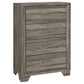 Wright 5-piece California King Bedroom Set Brown Oak - Discount Furniture Connection