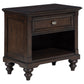 Devon 5-piece Full Bedroom Set Wine Red and Dark Oak