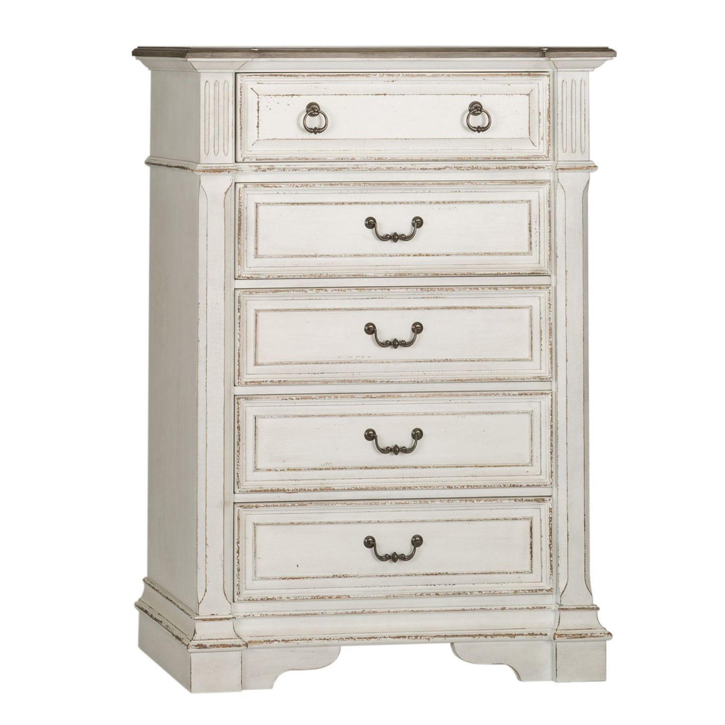Queen Uph Sleigh Bed, Dresser & Mirror, Chest