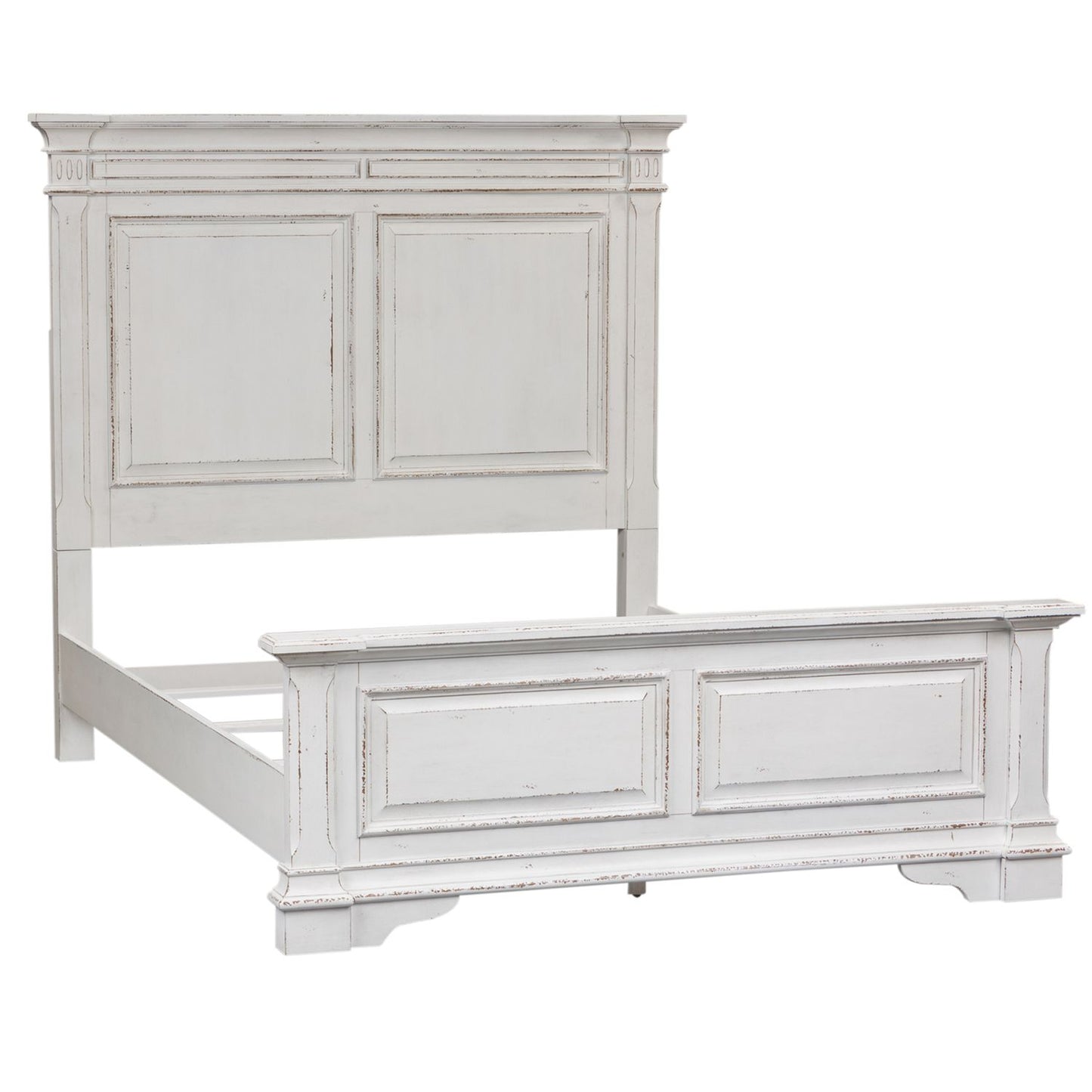 King Panel Bed, Dresser & Mirror, Chest