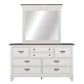 King Panel Bed, Dresser & Mirror