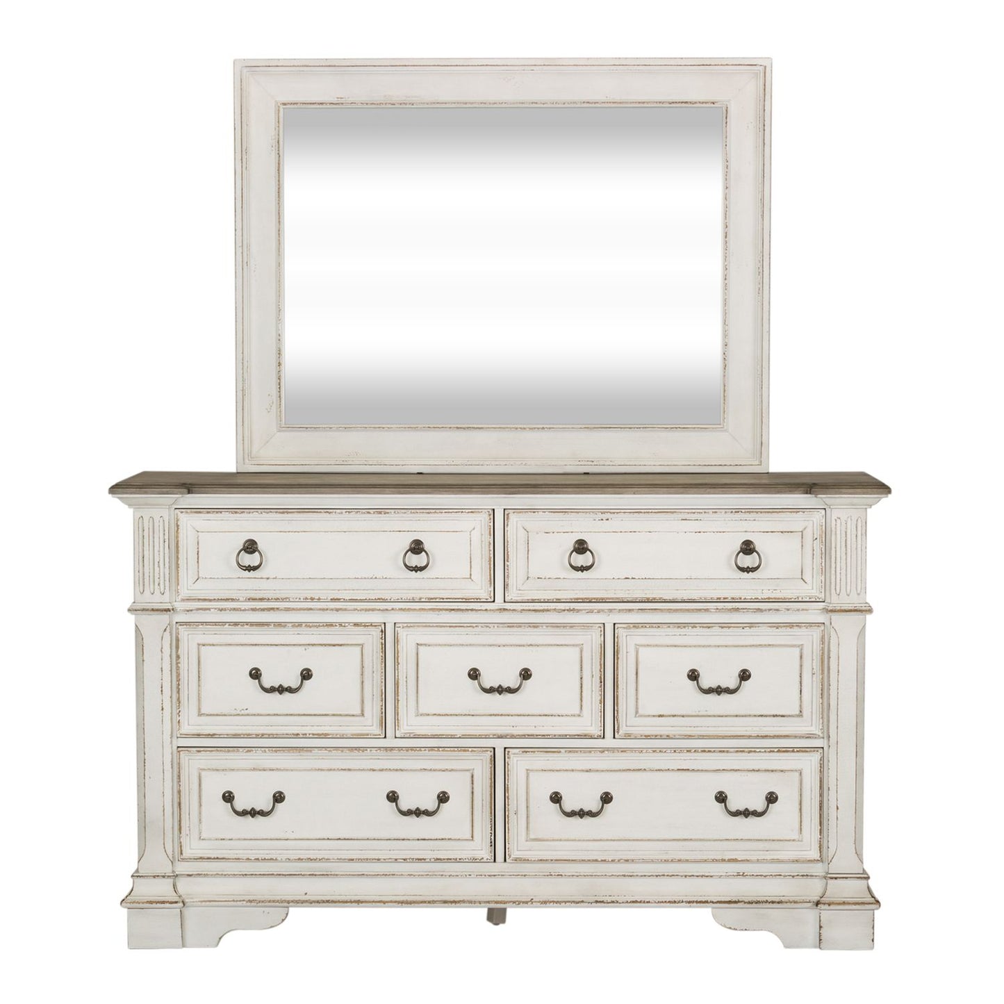 King California Sleigh Bed, Dresser & Mirror, Chest, Night Stand