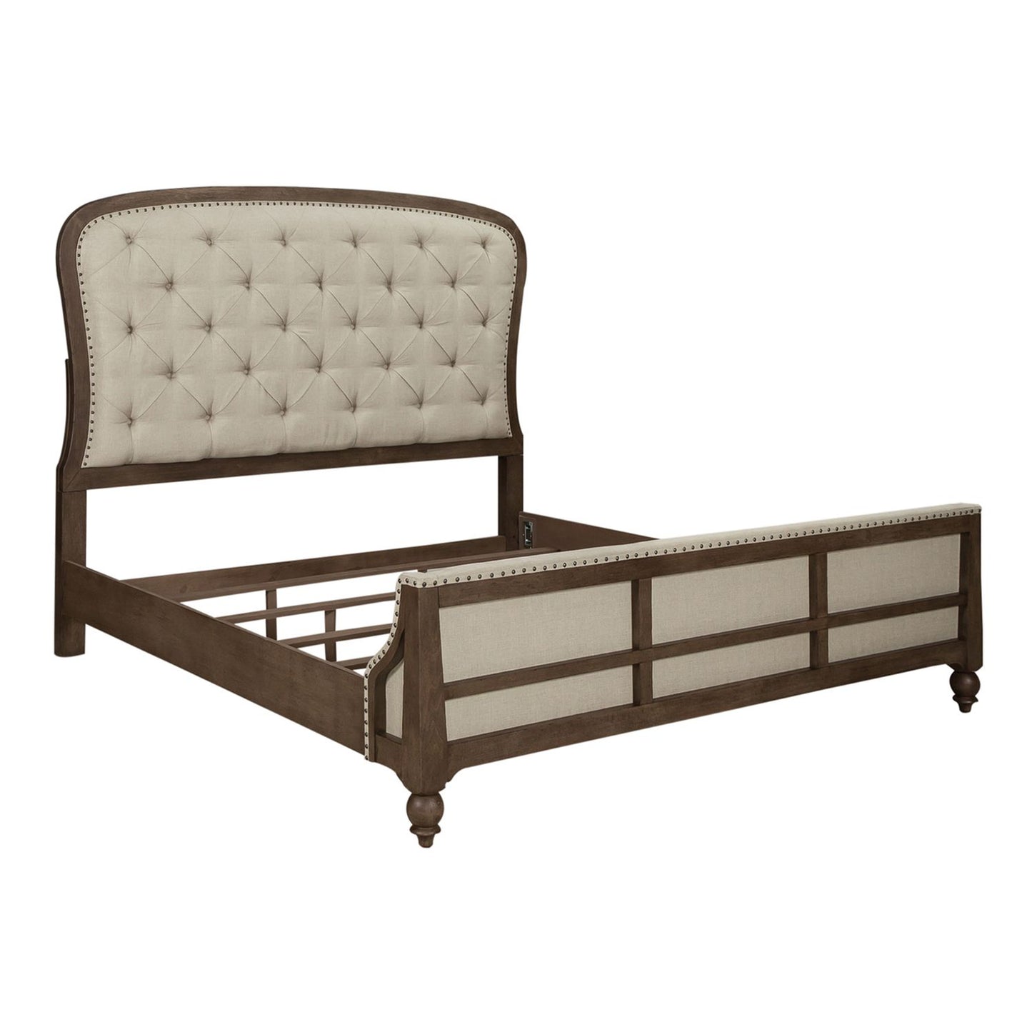King Shelter Bed, Dresser & Mirror, Chest, Night Stand