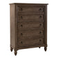 King Shelter Bed, Dresser & Mirror, Chest, Night Stand