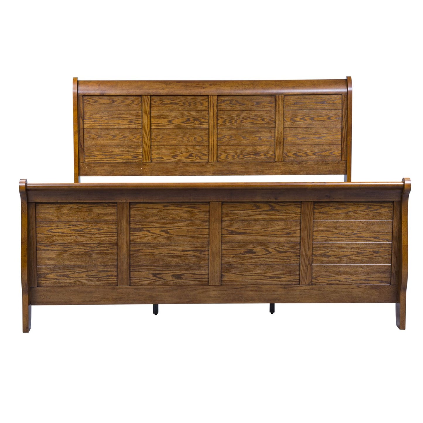 King Sleigh Bed, Dresser & Mirror
