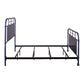 Queen Metal Bed- Navy