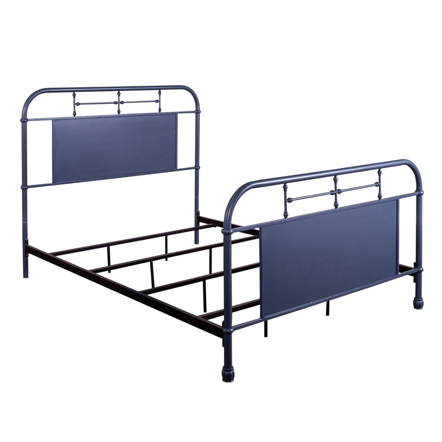 Queen Metal Bed- Navy