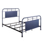Queen Metal Bed- Navy