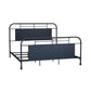 King Metal Bed- Navy