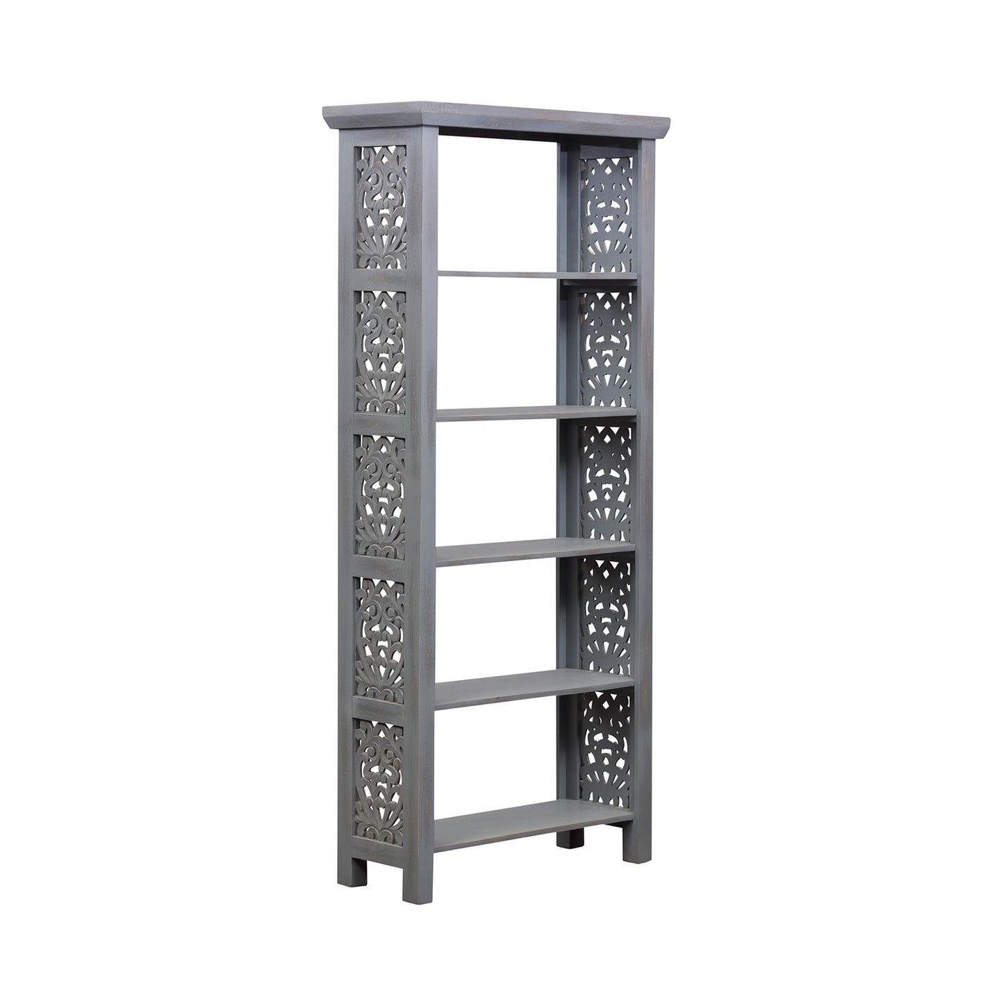 Trellis Lane - Accent Bookcase- Grey